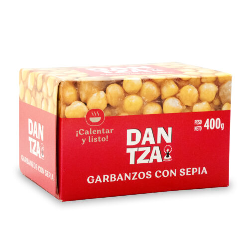 Comprar Garbanzos con sepia listos para calentar y servir. Receta casera con sabor marinero que conquista. ¡Pruébalos hoy mismo!
