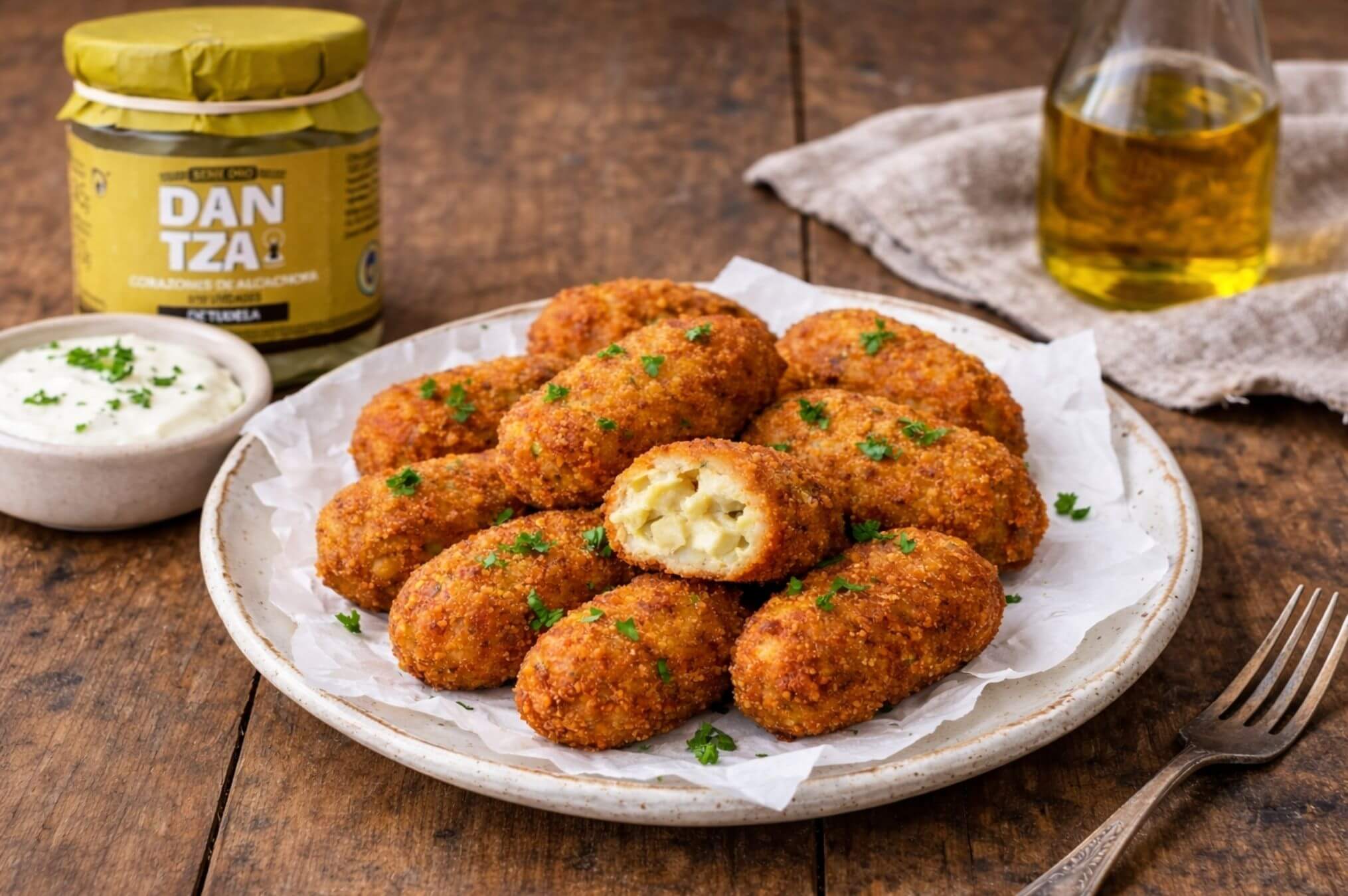 Receta Dantza de croquetas de Alcachofa de Tudela