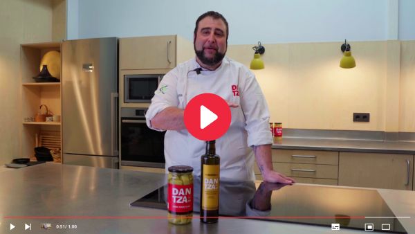 Videoreceta Dantza alubias verdes con patata aliñada, ventresca y mostaza