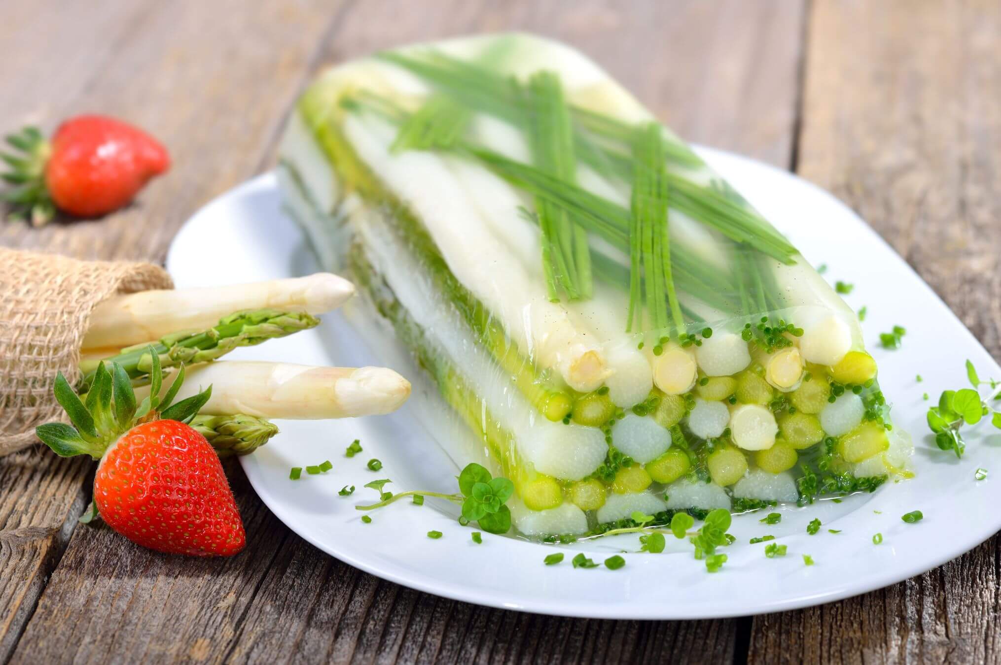 Receta Dantza gelatina de espárragos eco